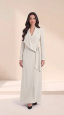 The Asira Draped Wrap Abaya with Waist Tie - TAL by The Abaya Lab