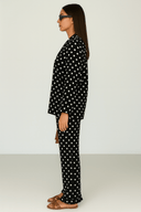 The Asma Black Polka Dot Luxe Set - TAL by The Abaya Lab
