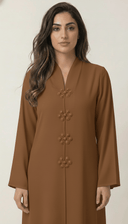 The Ayaana Pearl Floral Detail Abaya - TAL by The Abaya Lab