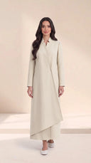 The Ayah Blazer Abaya with Asymmetric Overlay - TAL by The Abaya Lab