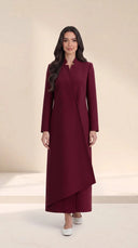 The Ayah Blazer Abaya with Asymmetric Overlay - TAL by The Abaya Lab