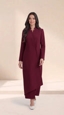 The Ayah Blazer Abaya with Asymmetric Overlay - TAL by The Abaya Lab