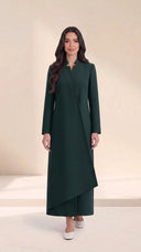 The Ayah Blazer Abaya with Asymmetric Overlay - TAL by The Abaya Lab
