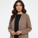 The Ayah Mocha Panel Abaya - TAL by The Abaya Lab