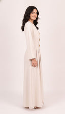 The Ayah Tailored Wrap Abaya with Statement Buttons - TAL by The Abaya Lab