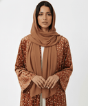 The Ayal Bambi Grace Velvet Open Abaya - TAL by The Abaya Lab