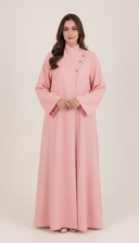 The Azmira Embellished Nida Abaya with Wrap Collar - TAL by The Abaya Lab