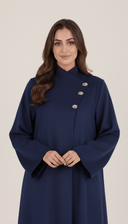 The Azmira Embellished Nida Abaya with Wrap Collar - TAL by The Abaya Lab
