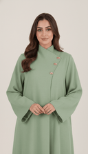The Azmira Embellished Nida Abaya with Wrap Collar - TAL by The Abaya Lab