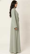 The Bahira Bow Detail Open Front Abaya - TAL by The Abaya Lab