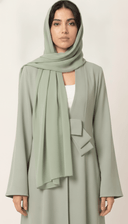The Bahira Bow Detail Open Front Abaya - TAL by The Abaya Lab