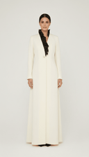 The Bashayer Contrast Ruffle Elegance Abaya - TAL by The Abaya Lab