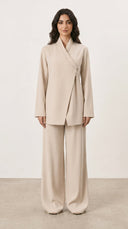 The Basma Wrap Front Tailored Co-Ord Set - TAL by The Abaya Lab