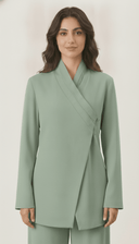 The Basma Wrap Front Tailored Co-Ord Set - TAL by The Abaya Lab