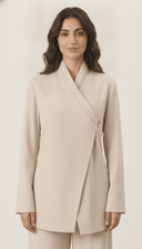 The Basma Wrap Front Tailored Co-Ord Set - TAL by The Abaya Lab