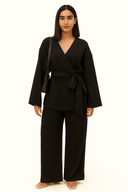 The Black Wrap Coord Set - TAL by The Abaya Lab