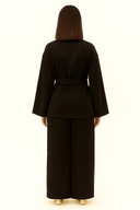 The Black Wrap Coord Set - TAL by The Abaya Lab
