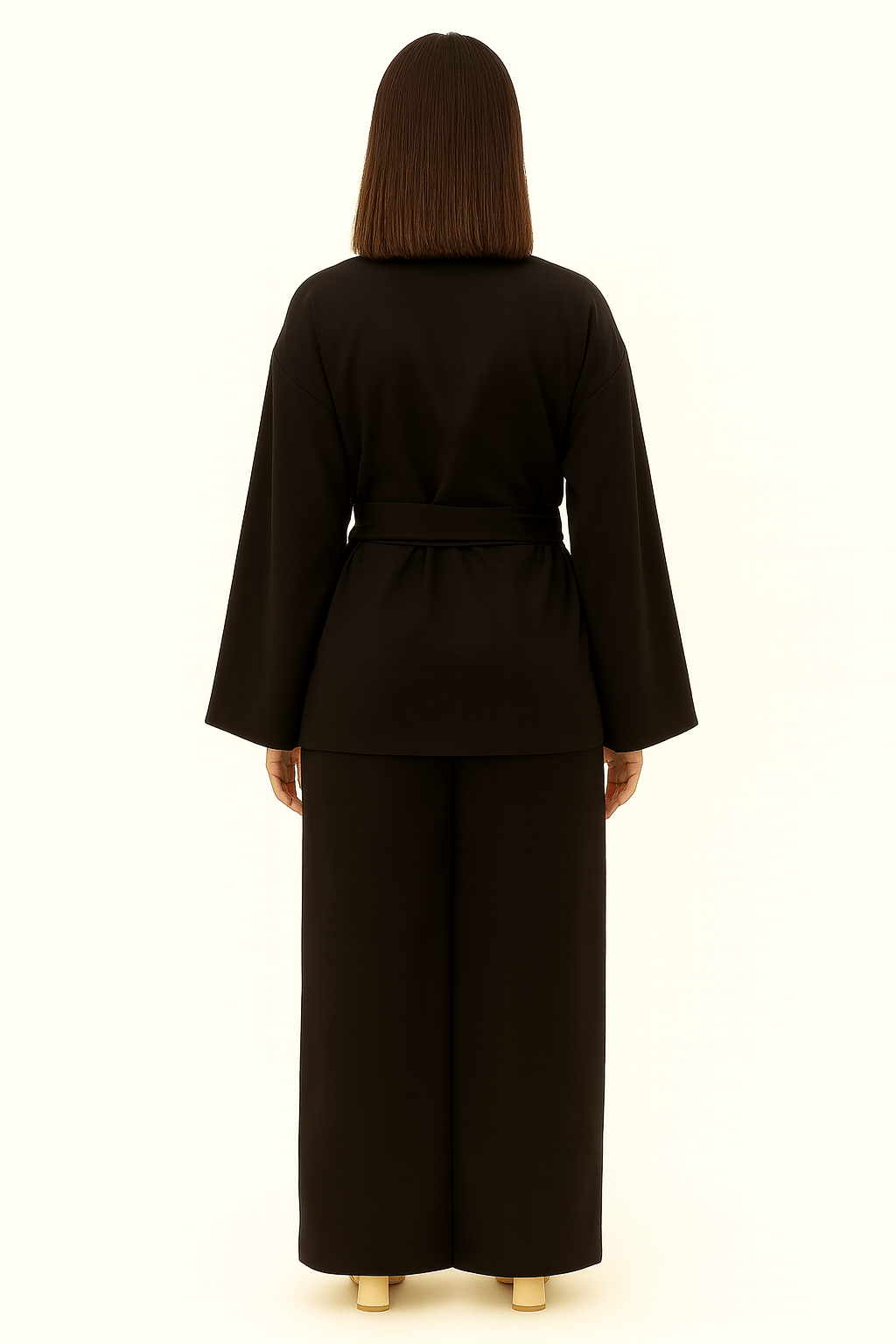 The Black Wrap Coord Set - TAL by The Abaya Lab