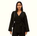 The Black Wrap Coord Set - TAL by The Abaya Lab