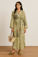 The Botanical Patchwork Wrap Dress - TAL by The Abaya Lab