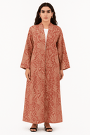 The Burnt Orange Botanical Abaya - TAL by The Abaya Lab