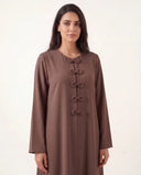 The Bushrah Bow Closure Abaya - TAL by The Abaya Lab