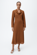 The Cowl Neck Flowy Dress - TAL by The Abaya Lab