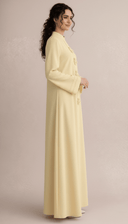 The Daliah Floral Button Mandarin Abaya - TAL by The Abaya Lab