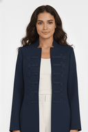 The Deema Military Style Knot - Detail Open Abaya - TAL by The Abaya Lab