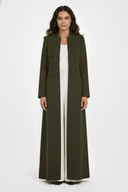 The Deema Military Style Knot - Detail Open Abaya - TAL by The Abaya Lab