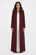 The Deema Military Style Knot - Detail Open Abaya - TAL by The Abaya Lab