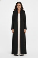 The Deema Military Style Knot - Detail Open Abaya - TAL by The Abaya Lab