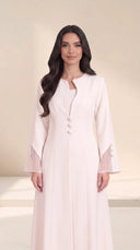 The Dima Tailored Abaya with Sheer Split Cuffs - TAL by The Abaya Lab
