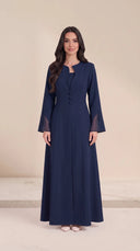 The Dima Tailored Abaya with Sheer Split Cuffs - TAL by The Abaya Lab
