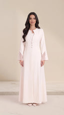 The Dima Tailored Abaya with Sheer Split Cuffs - TAL by The Abaya Lab
