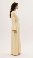 The Duaa Elegant Abaya with Contrast Button Detail - TAL by The Abaya Lab