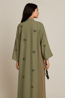 The Dubai Palm Tree Embroidered Abaya - The Abaya Lab