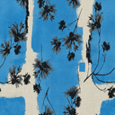 The Farah Blue Floral Abaya - TAL by The Abaya Lab