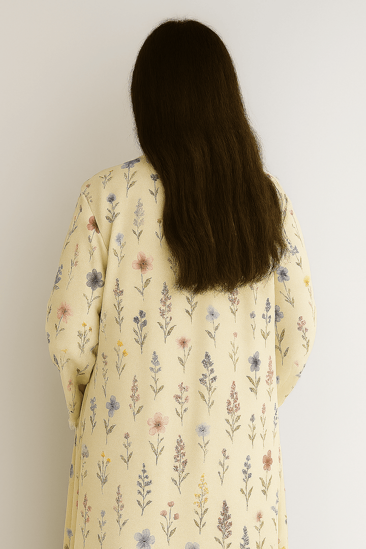 The Farah Floral Abaya - TAL by The Abaya Lab
