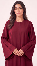 The Fariha Button Cuff Abaya - TAL by The Abaya Lab