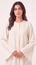 The Fariha Button Cuff Abaya - TAL by The Abaya Lab