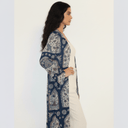 The Fatma Navy Mosaic Print Abaya - TAL by The Abaya Lab