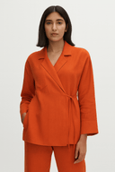 The Fatma Orange Wrap Casual Set - TAL by The Abaya Lab