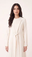 The Fida Asymmetric Tie-Front Tailored Abaya - TAL by The Abaya Lab