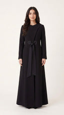The Fida Asymmetric Tie-Front Tailored Abaya - TAL by The Abaya Lab