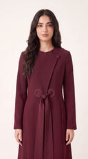 The Fida Asymmetric Tie-Front Tailored Abaya - TAL by The Abaya Lab