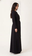 The Fida Asymmetric Tie-Front Tailored Abaya - TAL by The Abaya Lab