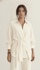 The Fida Tie-Waist Shirt Co-Ord Set - TAL by The Abaya Lab