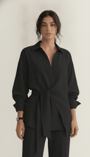 The Fida Tie-Waist Shirt Co-Ord Set - TAL by The Abaya Lab