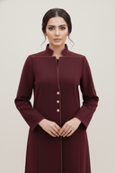The Ghadeer Structured Button Abaya - TAL by The Abaya Lab